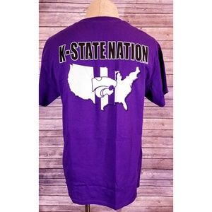 NCAA Kansas State Wildcats Nation Logo T Shirt NWT